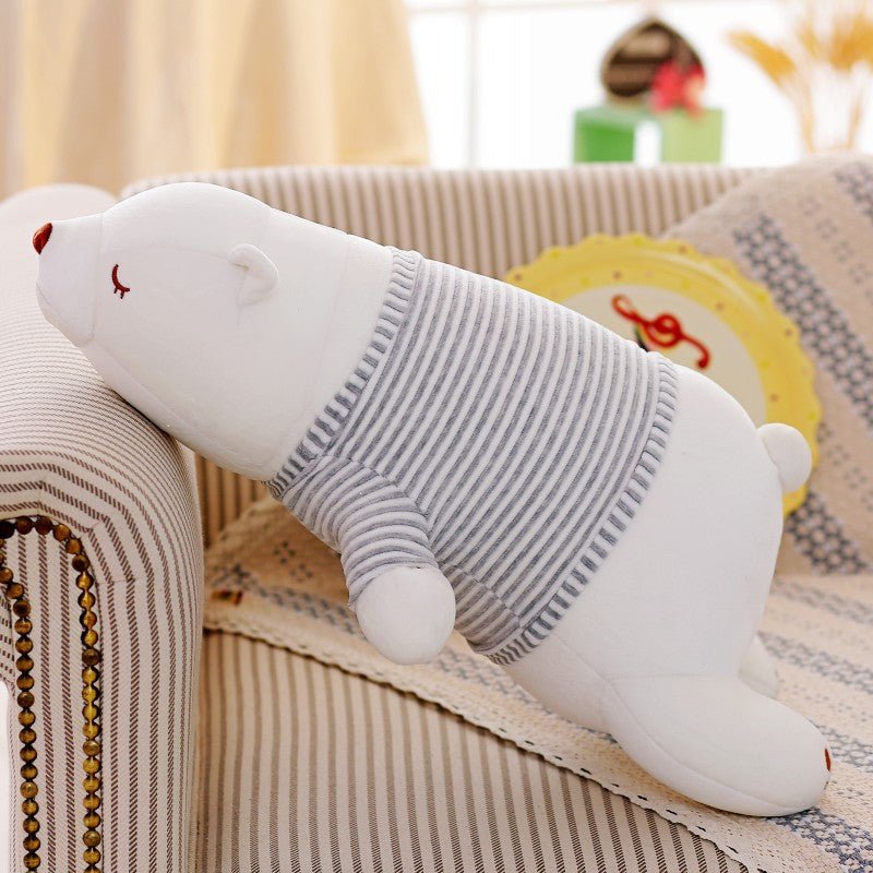 Cute Stackable Polar Bear Plush Pillow Dolls - DunbiBeauty, LLC