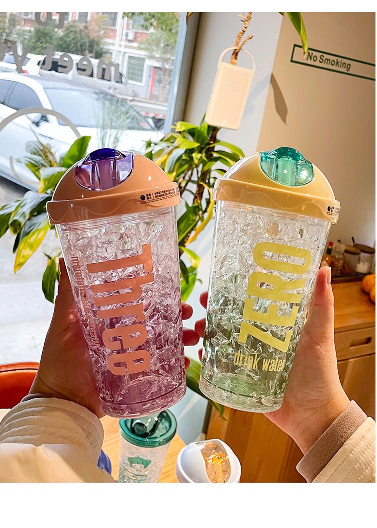 Cute Tumblers with Designs and Mock Ice Design - DunbiBeauty, LLC