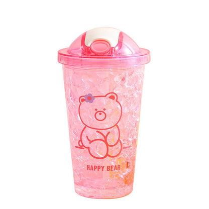 Cute Tumblers with Designs and Mock Ice Design - DunbiBeauty, LLC