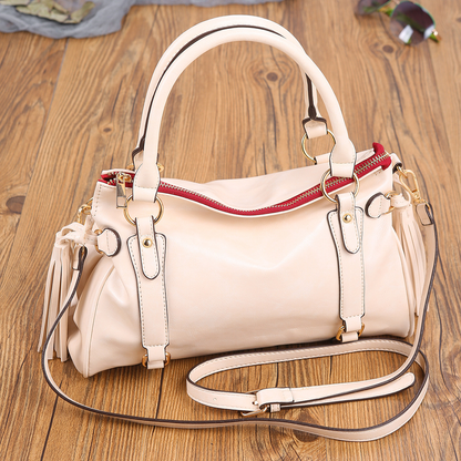 Retro Tassel Solid Color Crossbody Bag Kiwidrop