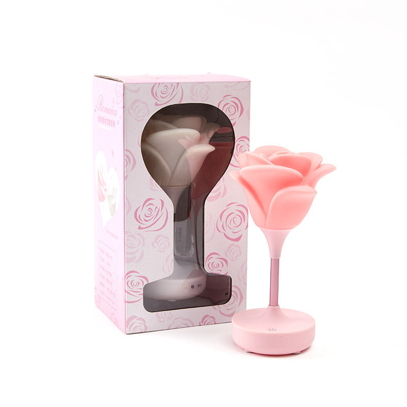 Touch Rose Usb Night Light Creative Bedroom Silicone