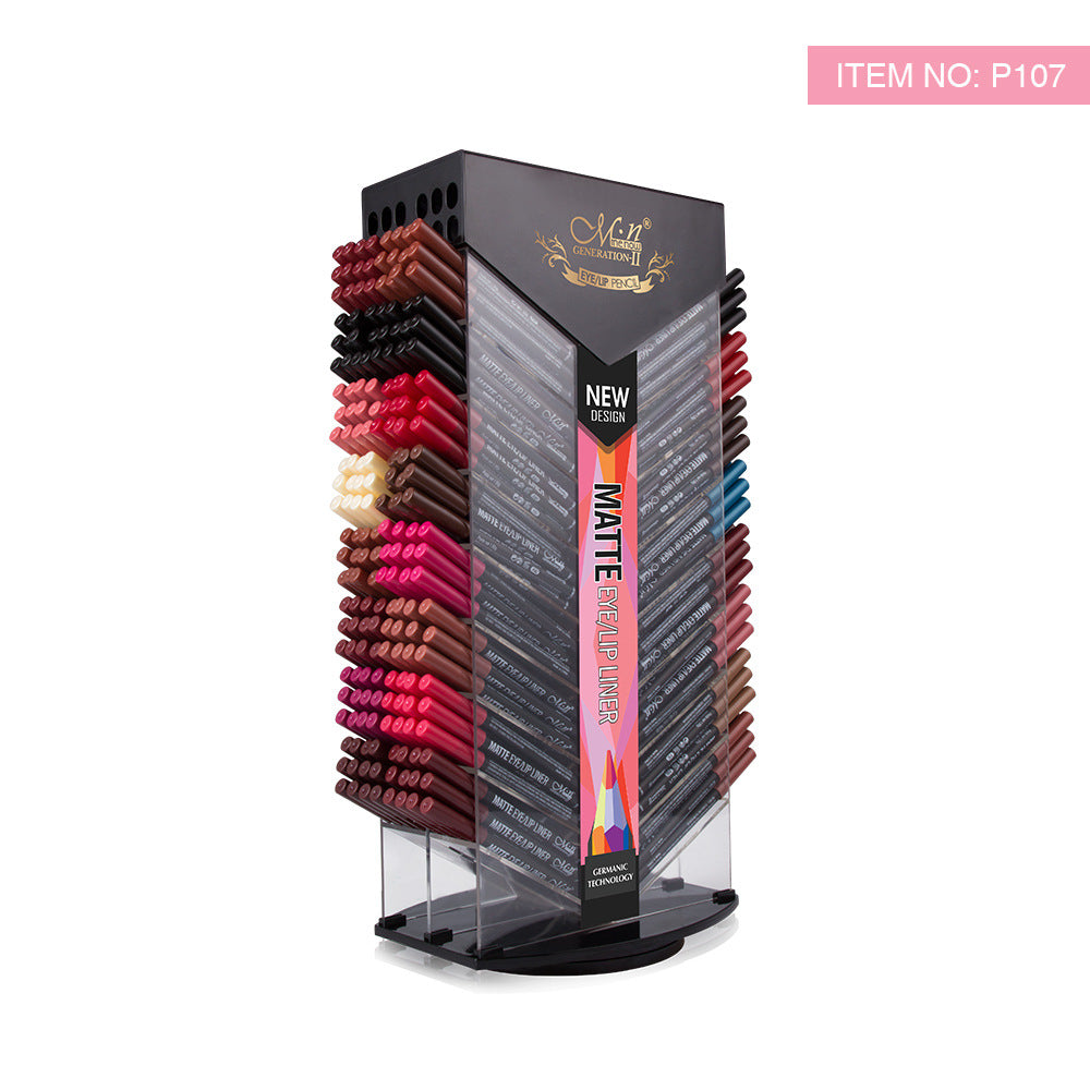 MENOW Matte Lip Pencil P107 Rotary Display Stand 24 Colors Hypersku