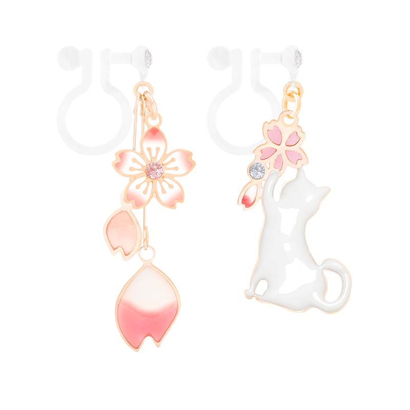 Women's  Cute Cherry & Cat Earrings Kiwidrop