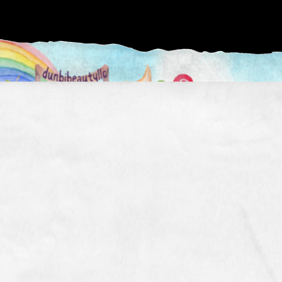 Single-Sided Printed Children's Blanket | 280GSM Polyester - Watercolor, Candy, Pastel, Lollypops, Chocolate, Treats, Dessert, Girls, Friends, Rainbow, Candy Shop, Hot Air Balloon, Cake Pops, Chocolate Clouds (Designed by Dunbi)