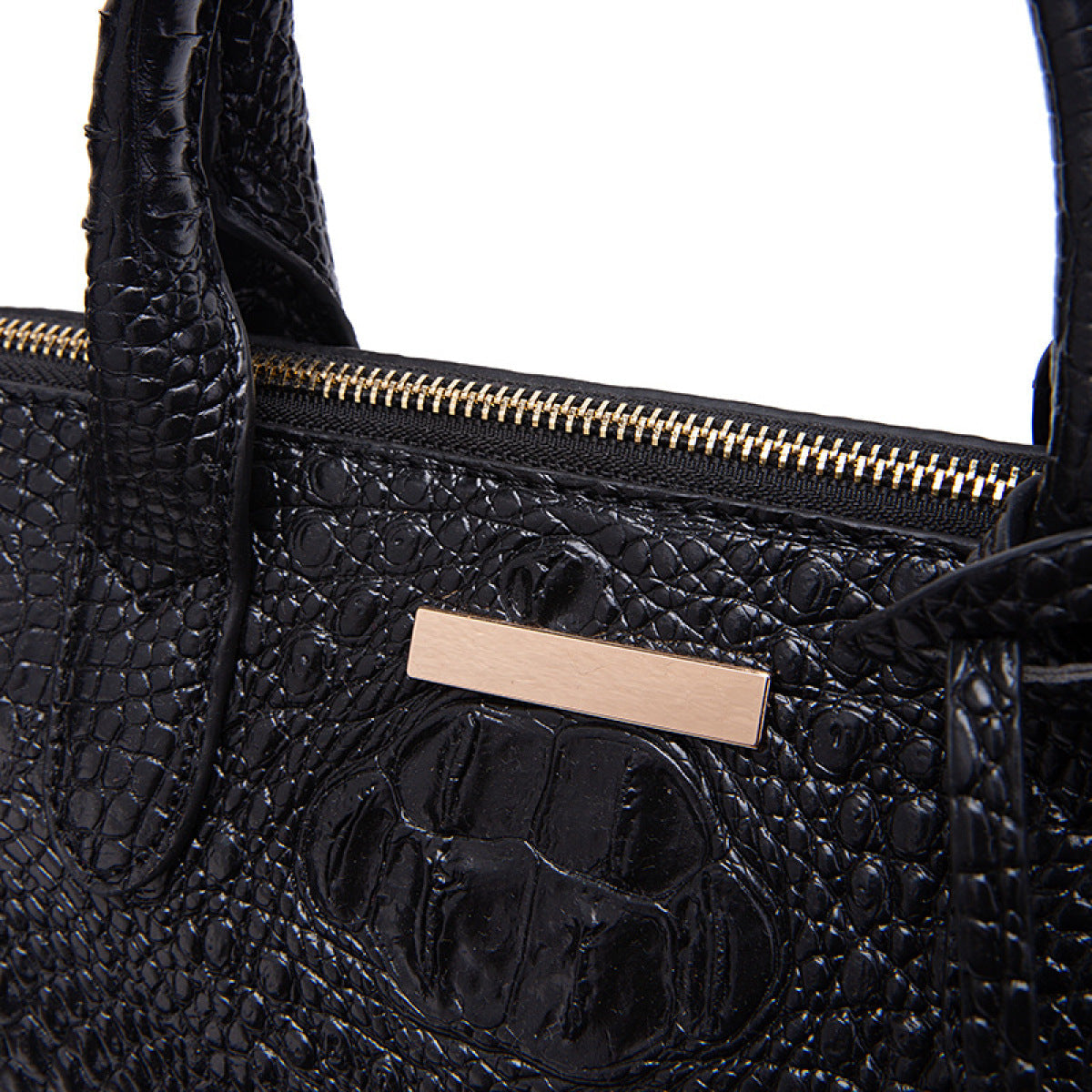 Retro Crocodile Pattern Crossbody Bag Kiwidrop