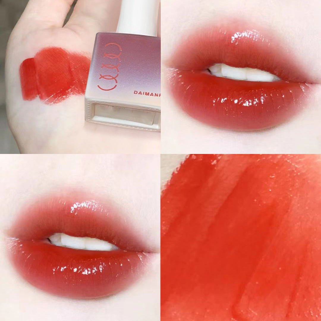 DAIMANPU Small Ice Cube Jelly Lip Lacquer Lip Gloss Water Light Female Moisturizing And Nourishing Lipstick Student - DunbiBeauty, LLC