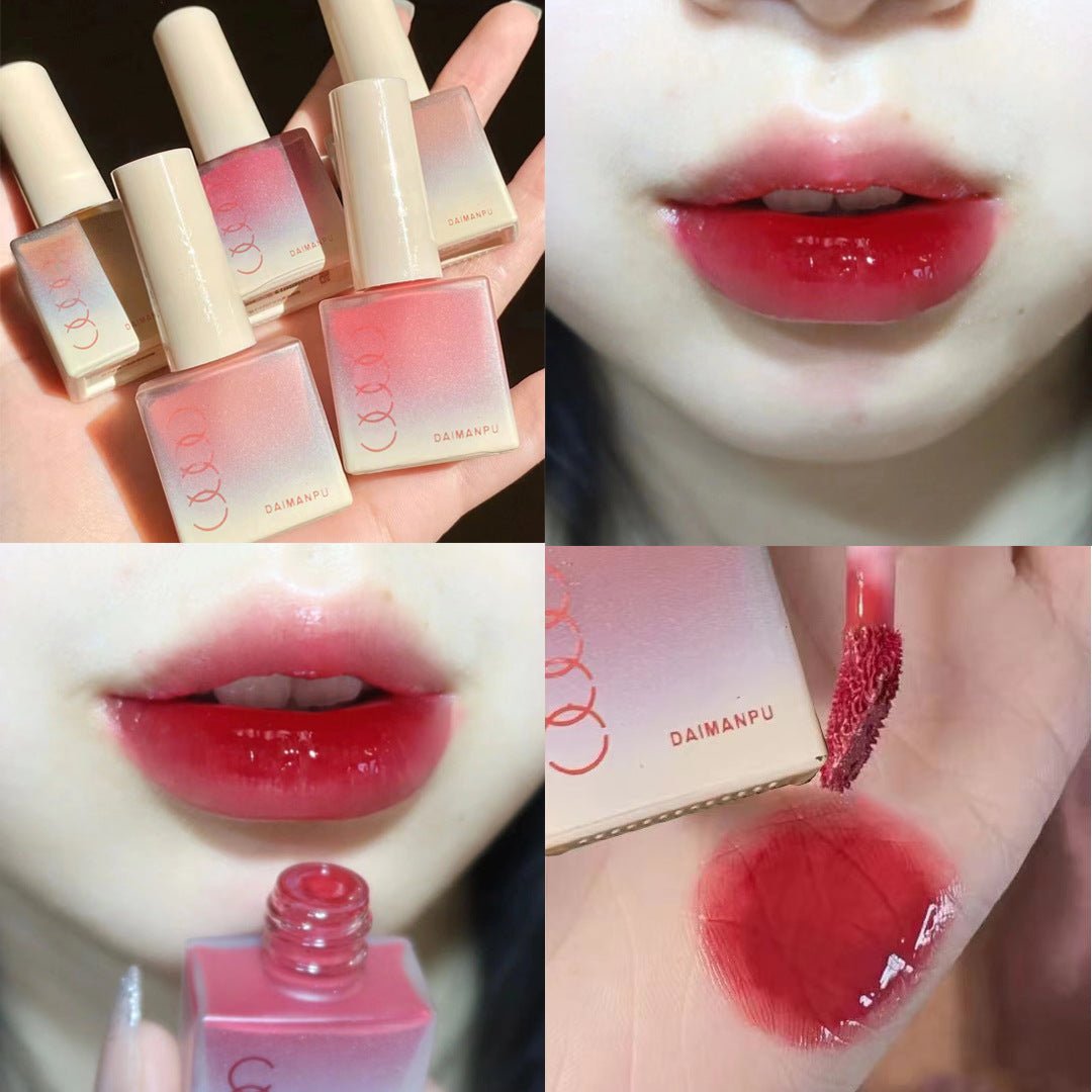 DAIMANPU Small Ice Cube Jelly Lip Lacquer Lip Gloss Water Light Female Moisturizing And Nourishing Lipstick Student - DunbiBeauty, LLC