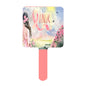 Handle Square Mirror｜Rubber -Pastel Pink, Breast Cancer Awareness, Open Field, Day, Birds, Flowers, Bows and Ribbons, Watercolor Sunlight (Designed by Dunbi)