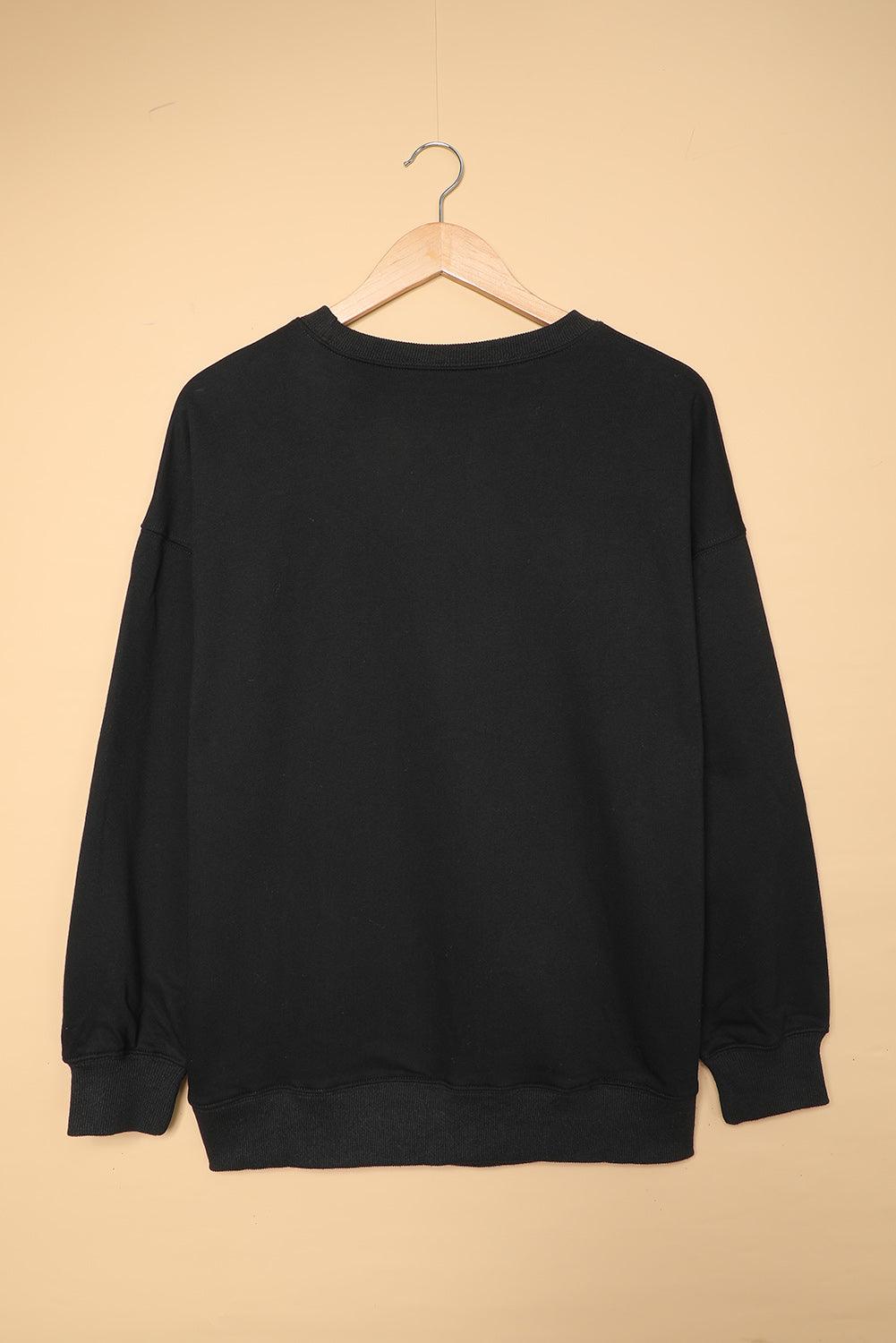 Oversized Solid Drop Shoulder Sweatshirt Kiwidrop