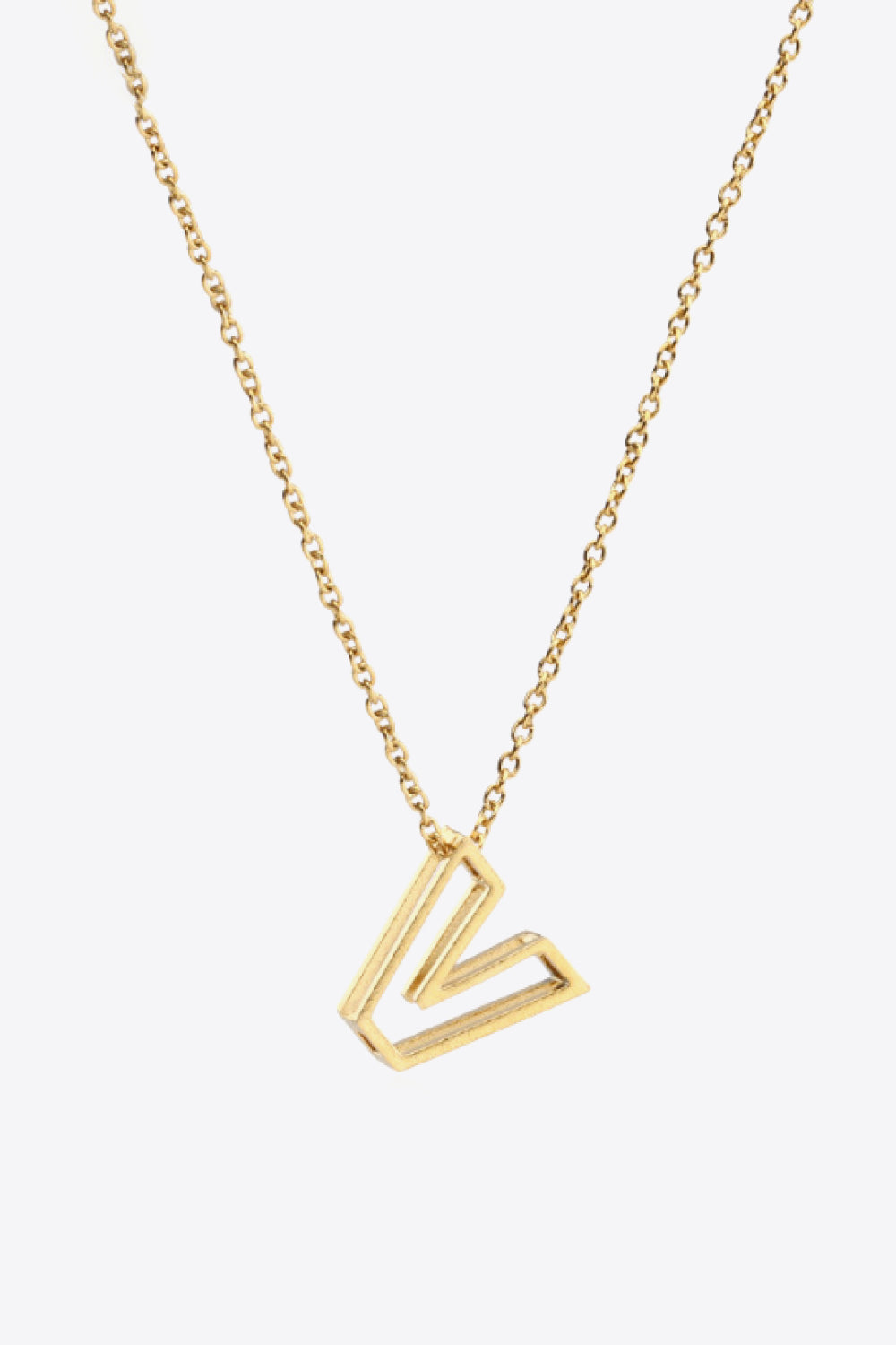 U to Z Letter Pendant Nekclace