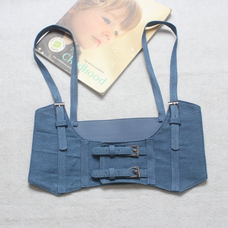 Denim Style Harness Style Fashion Belt - DunbiBeauty, LLC