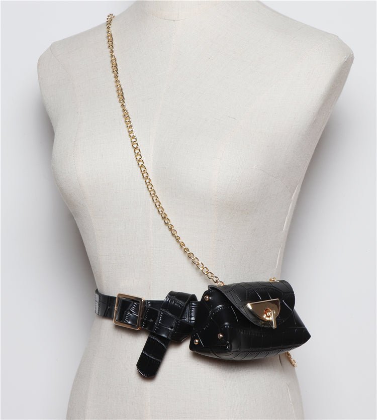 Detachable belt and chain pouch - DunbiBeauty, LLC