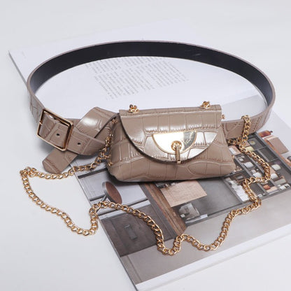 Detachable belt and chain pouch - DunbiBeauty, LLC