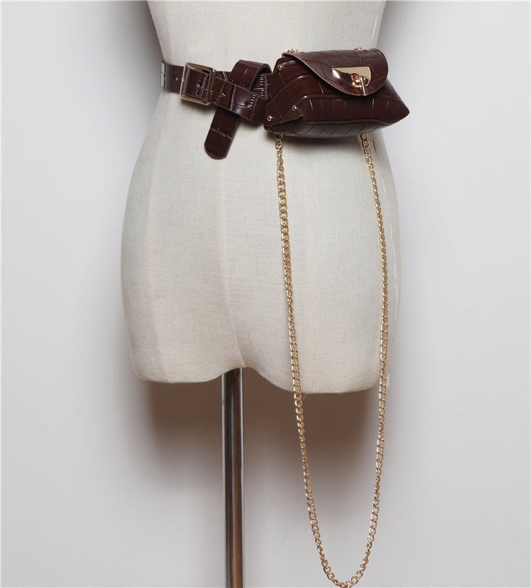 Detachable belt and chain pouch - DunbiBeauty, LLC