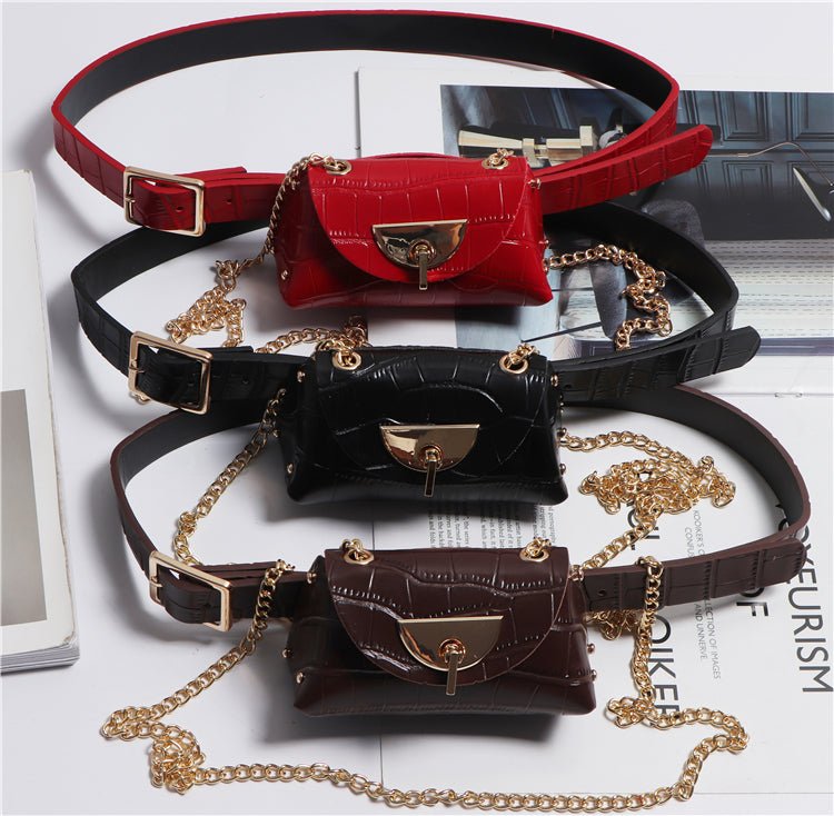 Detachable belt and chain pouch - DunbiBeauty, LLC