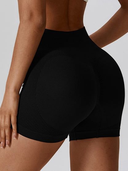 Wide Waistband Slim Fit Sports Shorts