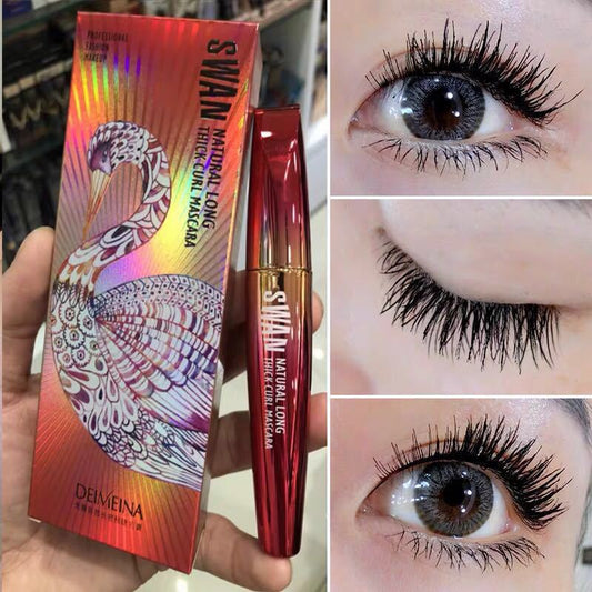 Die Meina Red Tube Swan Mascara Naturally Long Density, Quick-drying, Long Encryption, Waterproof, Sweatproof, Non-Smudged And Curled - DunbiBeauty, LLC