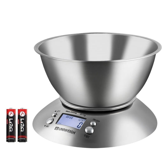 Digital Kitchen Scale for Cooking and Baking,Multifunction Food Scales with Removable Bowl 2.15l Liquid Volume 11lb/5kg - DunbiBeauty, LLC