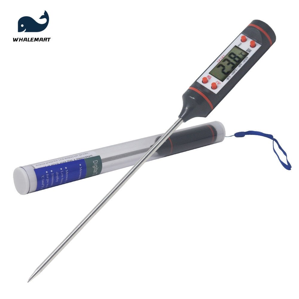 Digital Meat Thermometer Soap Making Tool Cooking Food Kitchen Probe Emulsion Oven Temperature Sensor Instrument - DunbiBeauty, LLC