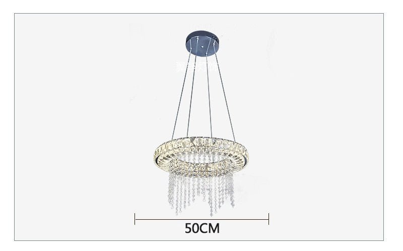 Dimmable LED Chandeliers Modern Crystal Smart Lighting For Dining room Kitchen Living room Lamp Chandelier lustre industriel - DunbiBeauty, LLC