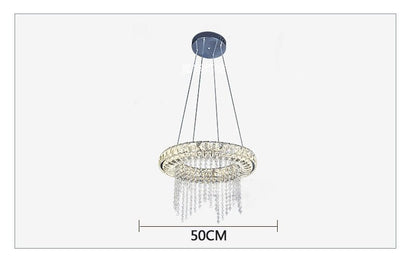 Dimmable LED Chandeliers Modern Crystal Smart Lighting For Dining room Kitchen Living room Lamp Chandelier lustre industriel - DunbiBeauty, LLC