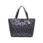 DIOMO PU Leather Geometric Tote Handbag - DunbiBeauty, LLC