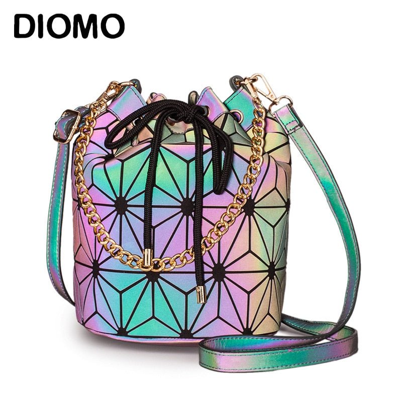 DIOMO Women's Pull Tie Geometric Crossbody Bag - DunbiBeauty, LLC