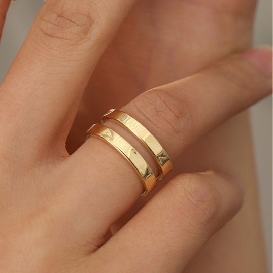 Disconnected Half Open Rings - DunbiBeauty, LLC