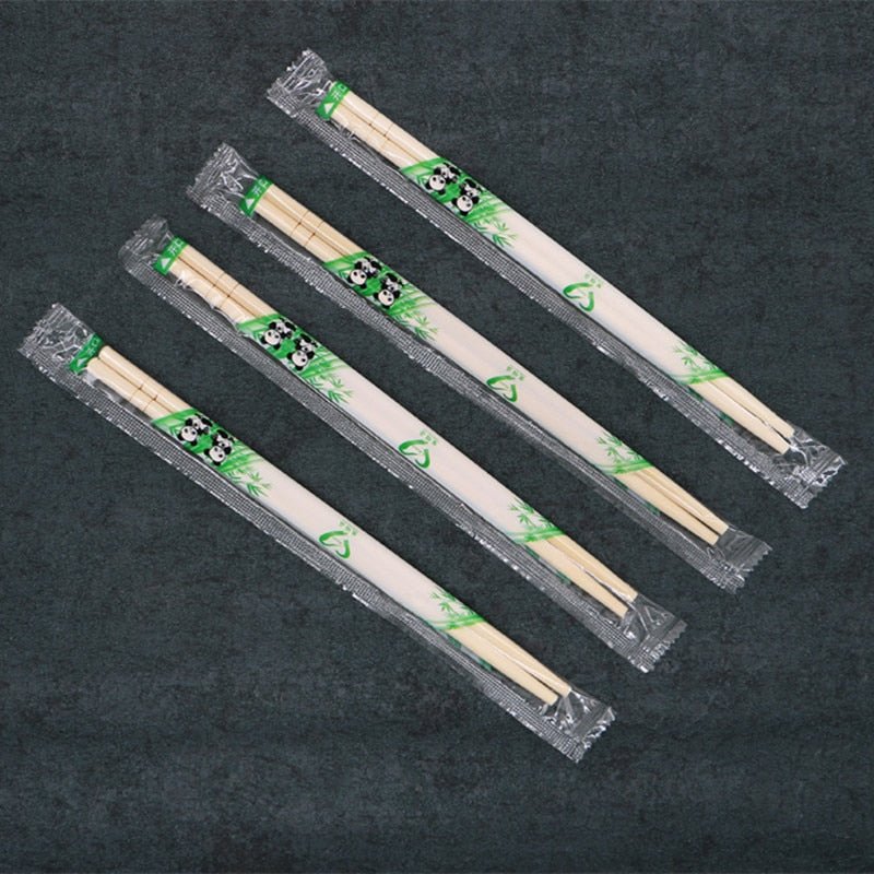 Disposable Bamboo Wood Chopsticks Sticks 5.0*19.8cm 50 Pairs Kitchen gadgets - DunbiBeauty, LLC