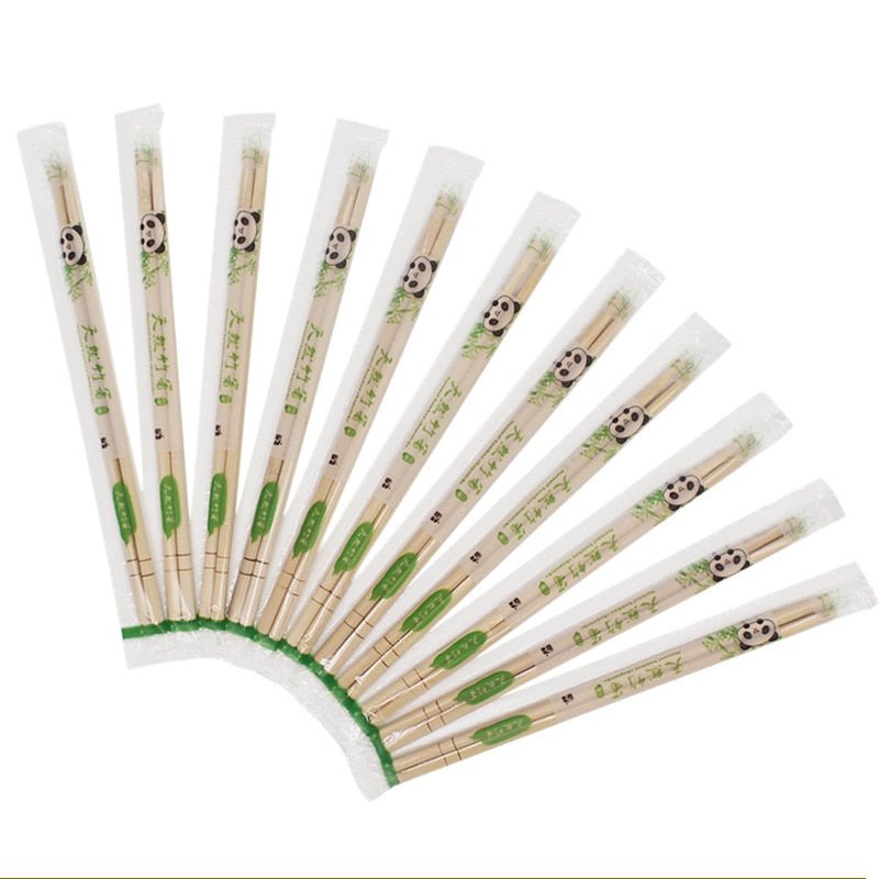 Disposable Bamboo Wood Chopsticks Sticks 5.0*19.8cm 50 Pairs Kitchen gadgets - DunbiBeauty, LLC