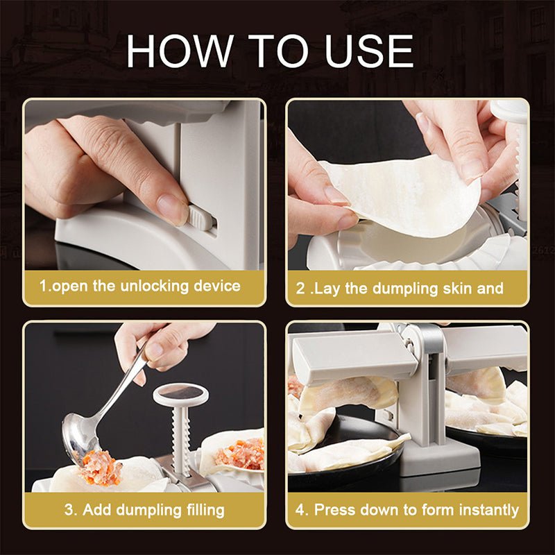 Double Head Automatic Dumplings Mold - DunbiBeauty, LLC