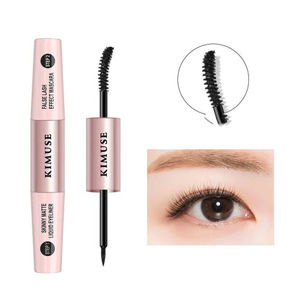 Double-Head Long Lasting Waterproof Mascara Liquid Eyeliner Combination - DunbiBeauty, LLC