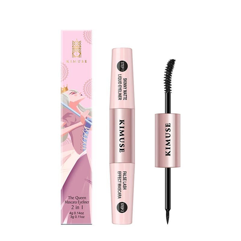 Double-Head Long Lasting Waterproof Mascara Liquid Eyeliner Combination - DunbiBeauty, LLC