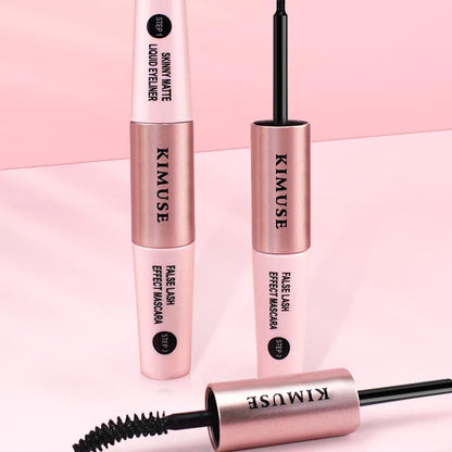 Double-Head Long Lasting Waterproof Mascara Liquid Eyeliner Combination - DunbiBeauty, LLC