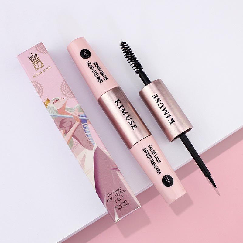 Double-Head Long Lasting Waterproof Mascara Liquid Eyeliner Combination - DunbiBeauty, LLC