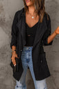 Drawstring Hooded Longline Jacket - DunbiBeauty, LLC