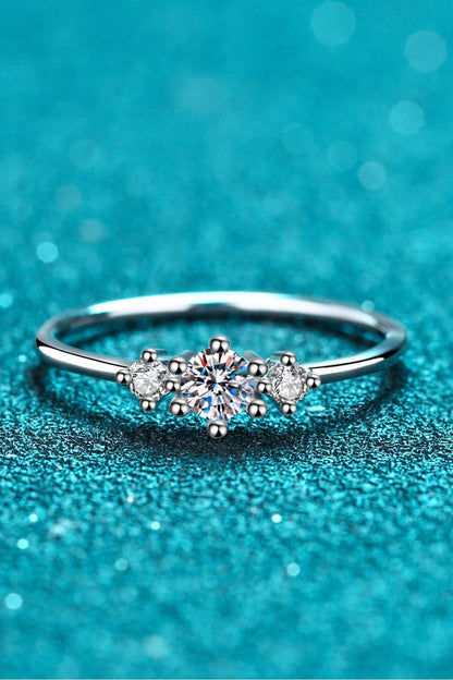 Dream Date Night Moissanite 925 Sterling Silver Ring - DunbiBeauty, LLC