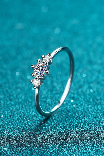 Dream Date Night Moissanite 925 Sterling Silver Ring - DunbiBeauty, LLC