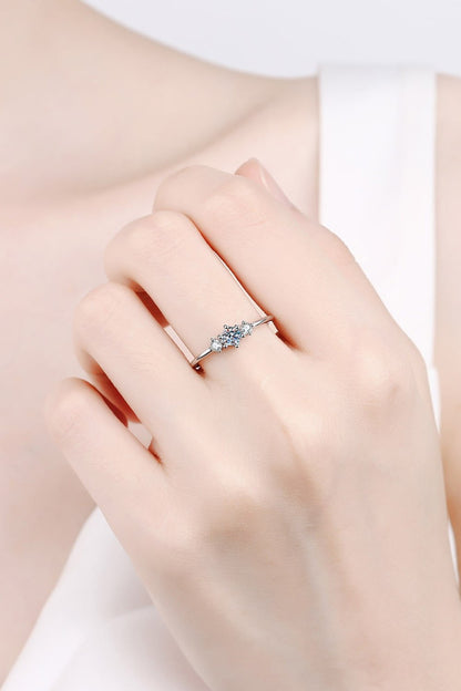 Dream Date Night Moissanite 925 Sterling Silver Ring - DunbiBeauty, LLC