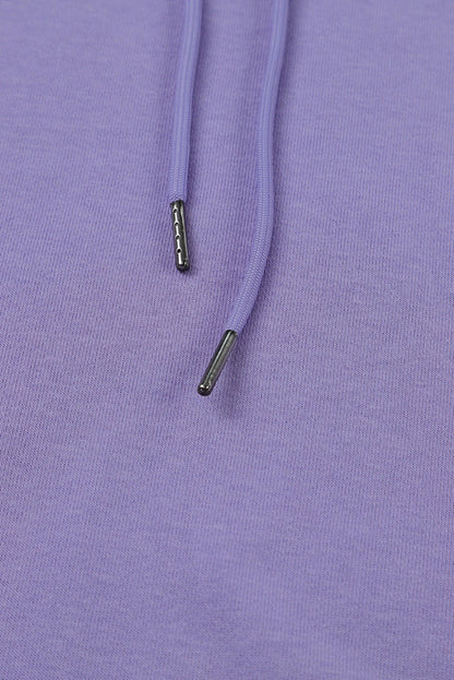 Drop Shoulder Hoodie with Slit - DunbiBeauty, LLC