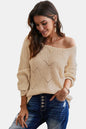 Drop Shoulder Round Neck Sweater - DunbiBeauty, LLC