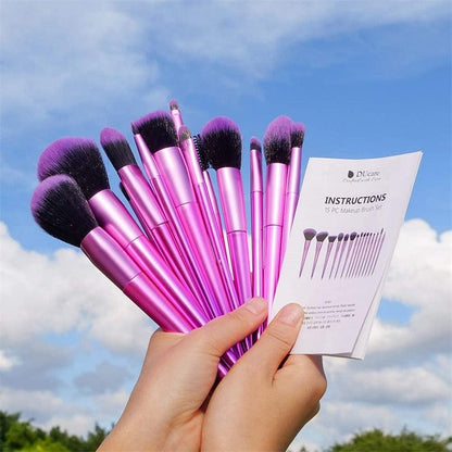 DUcare Makeup Brushes 15Pcs Rose Makeup Brush Set Synthetic Hair for Eyeshadow Eyeliner Foundation Powder Blush Makeup Cosmetic - DunbiBeauty, LLC