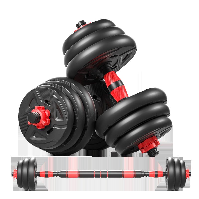 Dumbbell Home 40 Kg Pair Of Fitness Equipment For Beginners Red Bar Detachable Barbell Set Ya Ling - DunbiBeauty, LLC