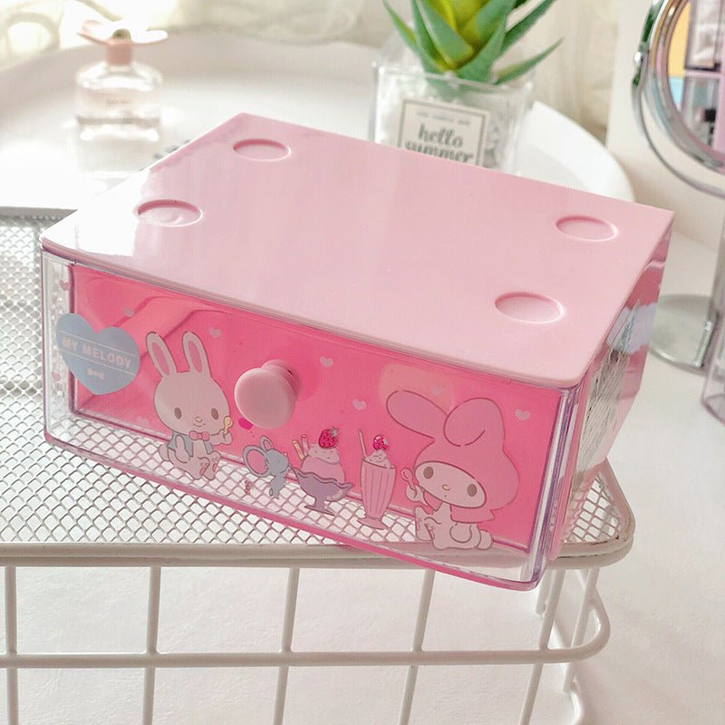 Dumpling Biological Desktop Drawer Box Jewelry Lipstick Storage Box Small Drawer Finishing Box Classification Storage Box Rack - DunbiBeauty, LLC