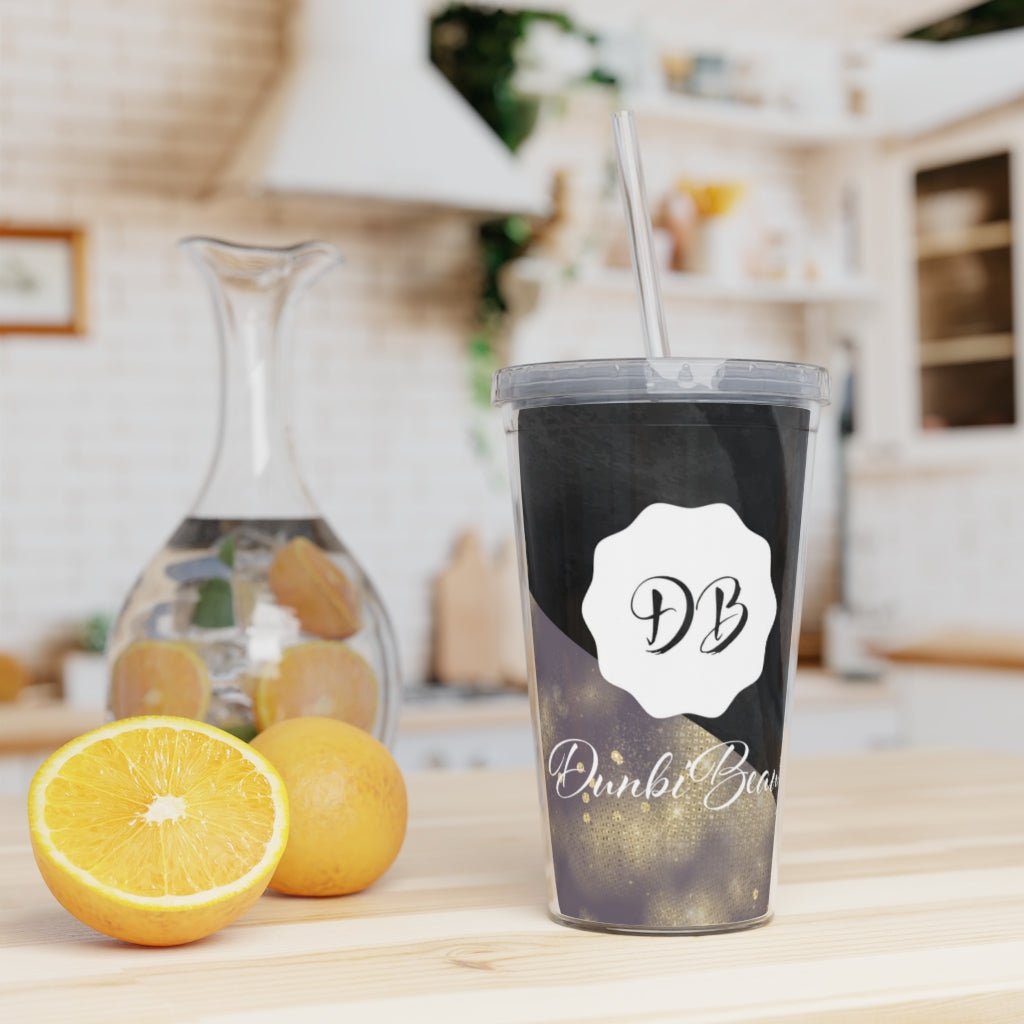 DunbiBeauty Plastic Tumbler with Straw - DunbiBeauty, LLC