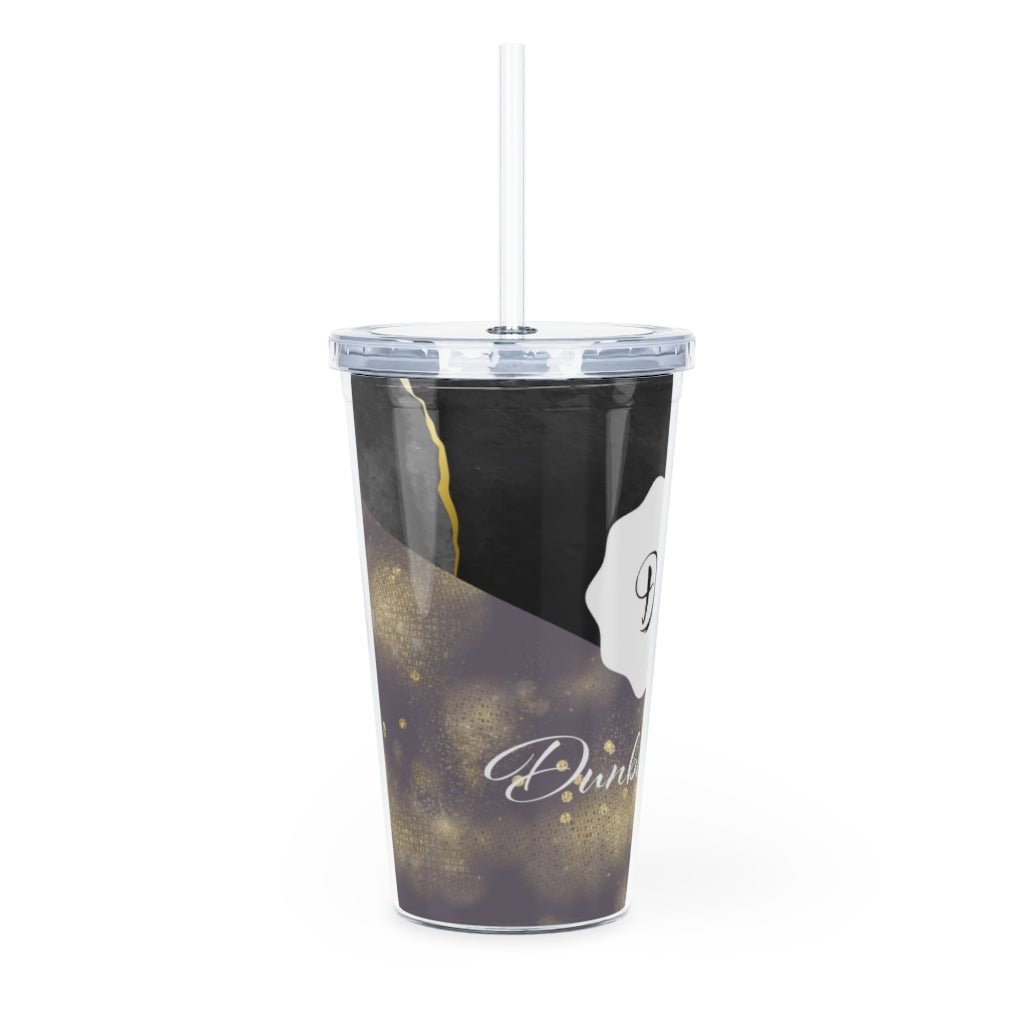 DunbiBeauty Plastic Tumbler with Straw - DunbiBeauty, LLC