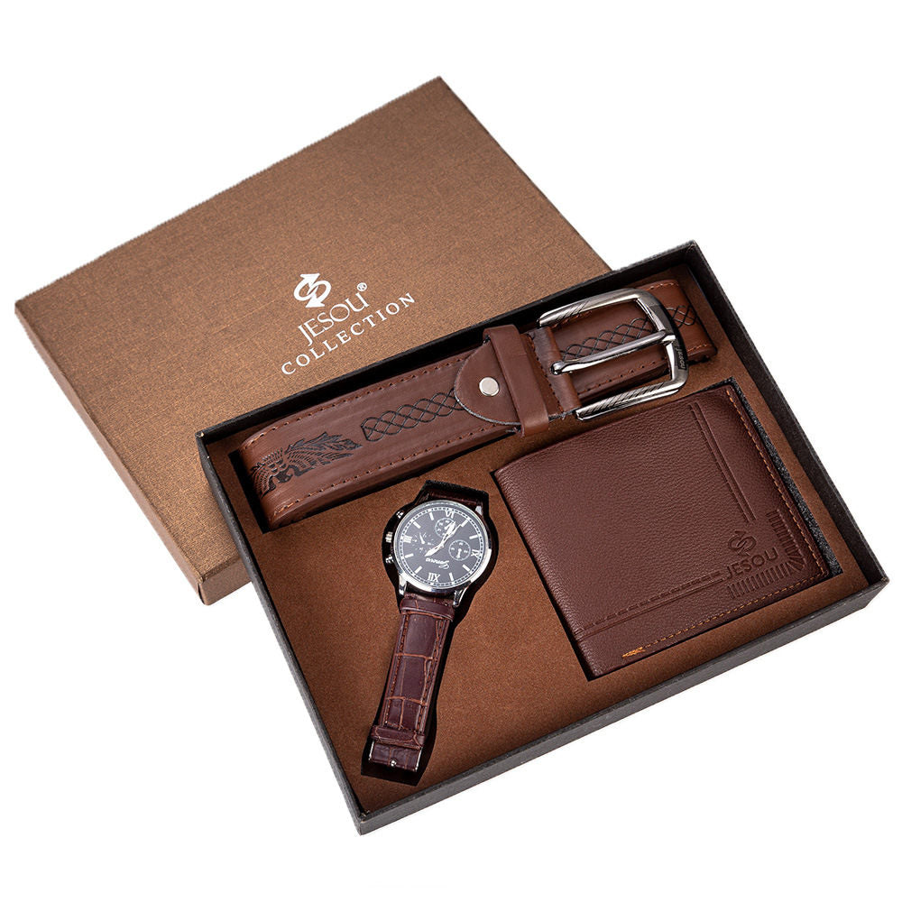 Men's Watch, Belt and Wallet Gift Set SupDropshipping