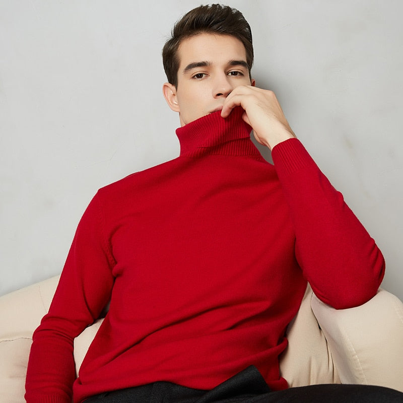 Men's 8 Color Turtleneck Sweater Zendrop