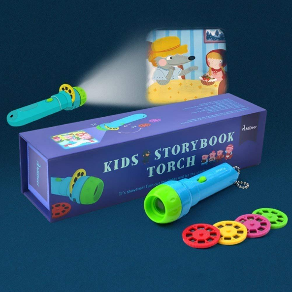 ⚠️🚨 Cartoon Storybook Cards LED Projection Flashlight Interactive Toy Kids Gift SupDropshipping