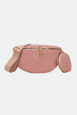 PU Leather Sling Bag with Small Purse